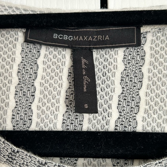 BCBGMAXAZRIA Marlin Ivory/Black Dress - Picture 5 of 9